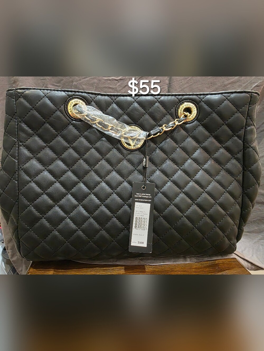 Rosalia Diamond Quilted Tote